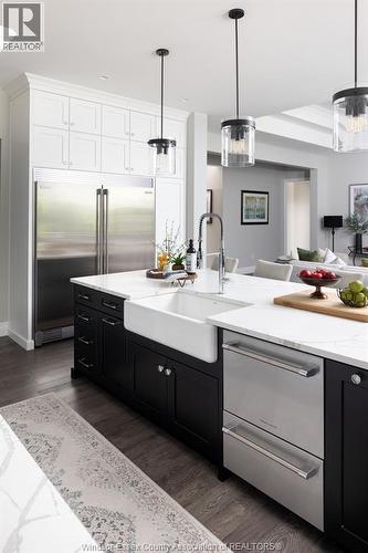 6005 Silver Maple Road, Lasalle, ON - Indoor Photo Showing Kitchen With Double Sink With Upgraded Kitchen