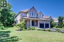 Stone and brick facade residence with a covered porch - 23 Buerkle Court, Kitchener, ON  - Outdoor With Facade 