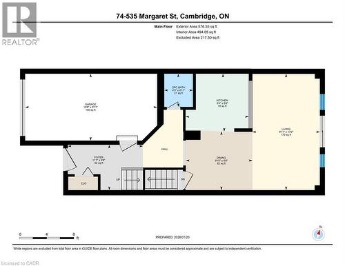 View of property floor plan - 535 Margaret Street Unit# 74, Cambridge, ON 