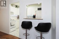 Kitchen pass-through featuring a built-in counter - 