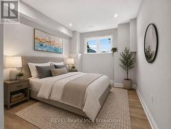 Virtually staged 4th bedroom downstairs - 