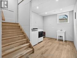 Walk-up to double-car garage from basement laundry - 