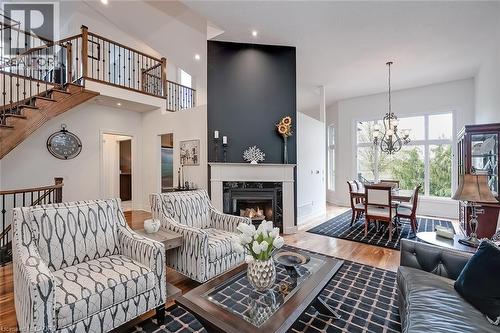 Open Concept Living space - 4285 Couples Crescent, Burlington, ON - Indoor Photo Showing Living Room With Fireplace