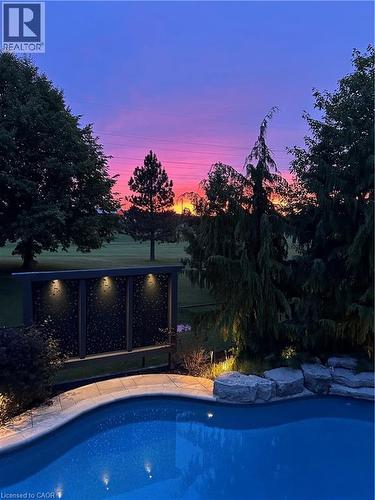 Sunsets are stunning - 4285 Couples Crescent, Burlington, ON - Outdoor With Backyard