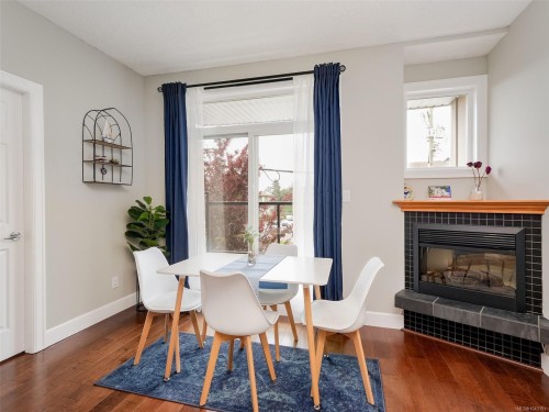 #204-76 Gorge Rd West, Saanich, BC - Indoor With Fireplace