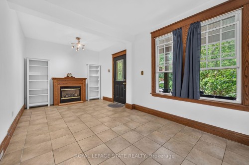 169 Emerald Street S, Hamilton, ON - Indoor With Fireplace