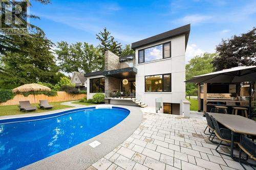 1617 Trotwood Avenue, Mississauga, ON - Outdoor With In Ground Pool With Deck Patio Veranda