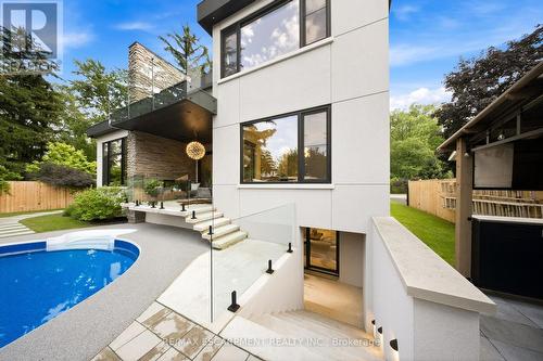 1617 Trotwood Avenue, Mississauga, ON - Outdoor With In Ground Pool With Deck Patio Veranda With Exterior