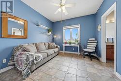 One of the bedrooms- currently used as a living rm - 