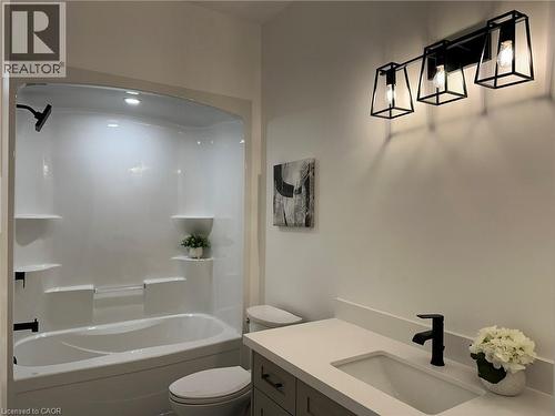 Photos from another Jeffrey Model - for illustration purposes only - 183 Craddock Boulevard, Jarvis, ON - Indoor Photo Showing Bathroom