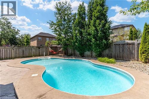 90 Davidson Boulevard, Dundas, ON - Outdoor With In Ground Pool With Deck Patio Veranda With Backyard