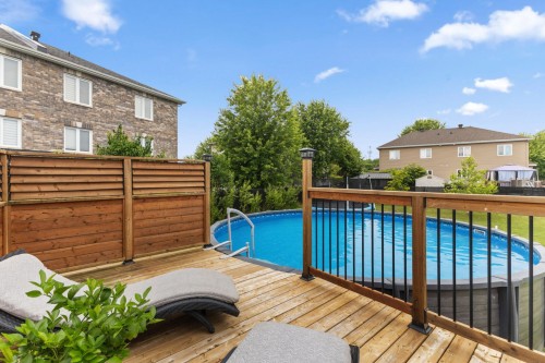 Piscine - 43 Imp. Moïse-Gauthier, Gatineau (Buckingham), QC - Outdoor With Above Ground Pool With Deck Patio Veranda With Exterior
