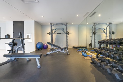 Salle d'exercice - 808-1616 Rue Des Bassins, Montréal (Le Sud-Ouest), QC - Indoor Photo Showing Gym Room