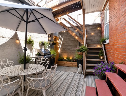 Cour - 1889 Rue Des Carrières, Montréal (Rosemont/La Petite-Patrie), QC - Outdoor With Deck Patio Veranda With Exterior
