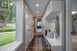 Mudroom with Shelving & Walk-out to Gazebo - 