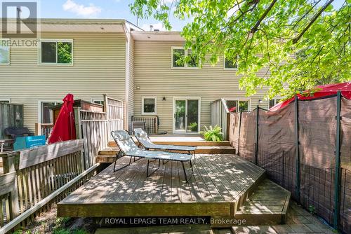 Walk out from kitchen to tiered deck - 212 Provender Avenue, Ottawa, ON - Outdoor With Deck Patio Veranda With Exterior