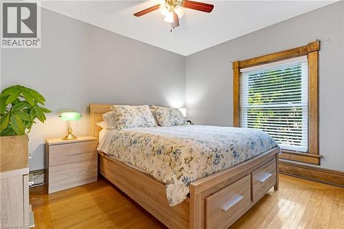 Hardwood flooring with a natural finish - 630 Lawrence Street, Cambridge, ON - Indoor Photo Showing Bedroom
