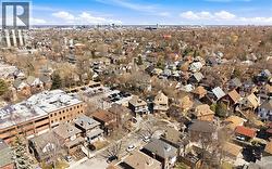 Aerial perspective of suburban area - 