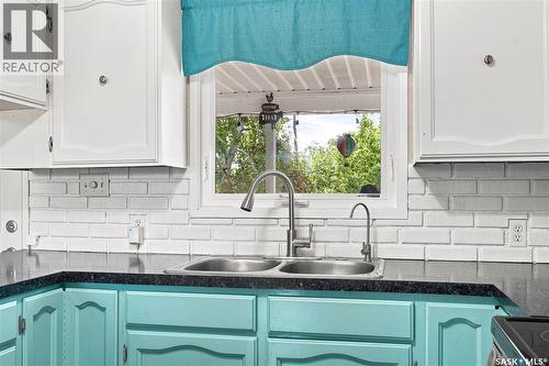 Thorhaug Acreage, Leask Rm No. 464, SK - Indoor Photo Showing Kitchen With Double Sink