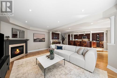 5851 Cornell Crescent, Mississauga, ON - Indoor Photo Showing Living Room With Fireplace