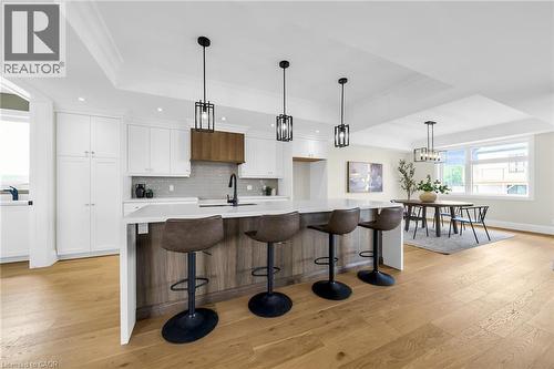 Photo from Cayuga Dedrick Model - Photo for illustration purposes only - 92 Craddock Boulevard, Jarvis, ON - Indoor Photo Showing Kitchen With Upgraded Kitchen