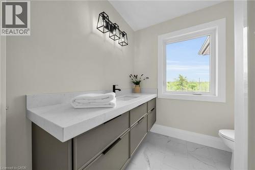 Photo from Cayuga Dedrick Model - Photo for illustration purposes only - 92 Craddock Boulevard, Jarvis, ON - Indoor Photo Showing Bathroom
