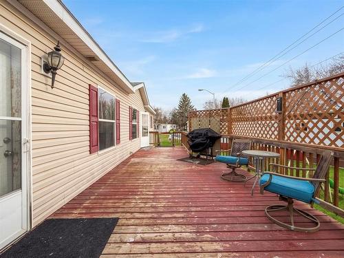 Large Deck - 208 Madison Bay, Brandon, MB - Outdoor With Deck Patio Veranda With Exterior
