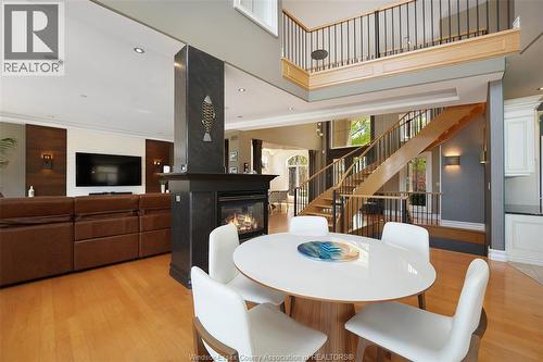 1740 Caille Avenue, Lakeshore, ON - Indoor Photo Showing Dining Room With Fireplace