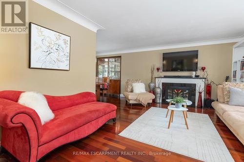 193 Pine Cove Road, Burlington, ON - Indoor Photo Showing Living Room With Fireplace