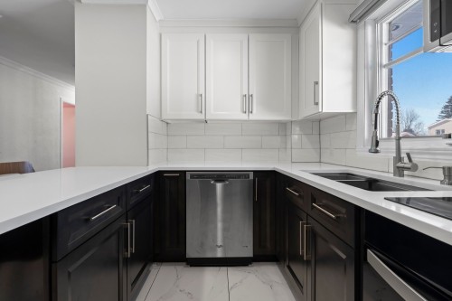 Cuisine - 6705 Rue Rivière, Laval (Auteuil), QC - Indoor Photo Showing Kitchen With Double Sink With Upgraded Kitchen