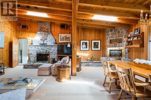 1628 Tiny Beaches Road N, Tiny, ON - Indoor With Fireplace