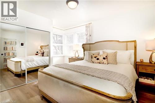 Large master bedroom with spectacular forest view - 3 Fallsview Road, Hamilton, ON - Indoor Photo Showing Bedroom