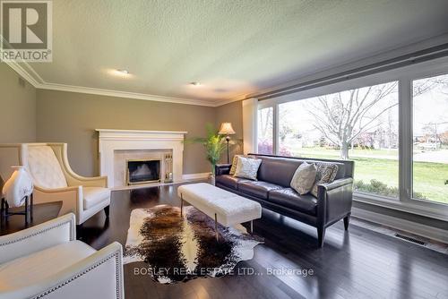 Large Living room with fireplace off the foyer - 720 Lake Street, St. Catharines (Lakeshore), ON - Indoor Photo Showing Living Room With Fireplace