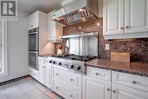 Double oven and gas stove with range - 720 Lake Street, St. Catharines (Lakeshore), ON - Indoor Photo Showing Kitchen