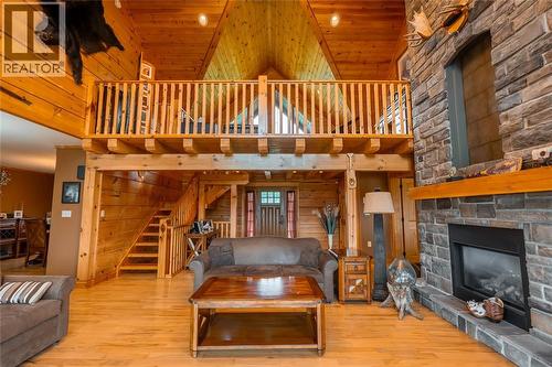 2507 Bickford Line, St Clair, ON - Indoor Photo Showing Living Room With Fireplace