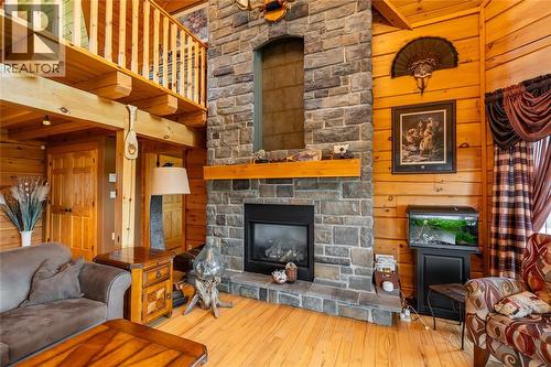 2507 Bickford Line, St Clair, ON - Indoor Photo Showing Living Room With Fireplace