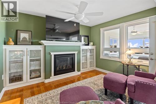 689 Ross Beach, Lakeshore, ON - Indoor Photo Showing Living Room With Fireplace