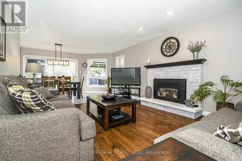 View 2 - 525 Sundown Crescent, Pickering, ON - Indoor Photo Showing Living Room With Fireplace
