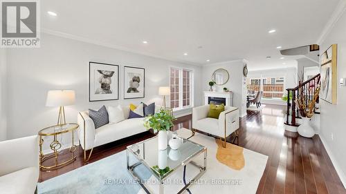 6 Majestic Drive, Markham, ON - Indoor Photo Showing Living Room With Fireplace