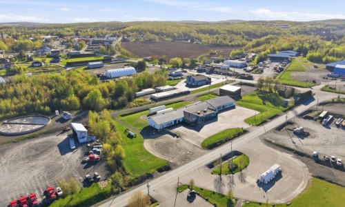 Aerial View - 24 Rue Industriel, Saint-Benoît-Labre, QC - Outdoor With View