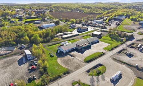 Aerial View - 24 Rue Industriel, Saint-Benoît-Labre, QC - Outdoor With View