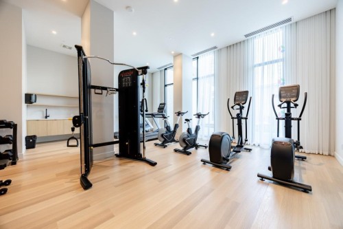 Salle d'exercice - 1110-2151 Rue Léger, Montréal (Lasalle), QC - Indoor Photo Showing Gym Room