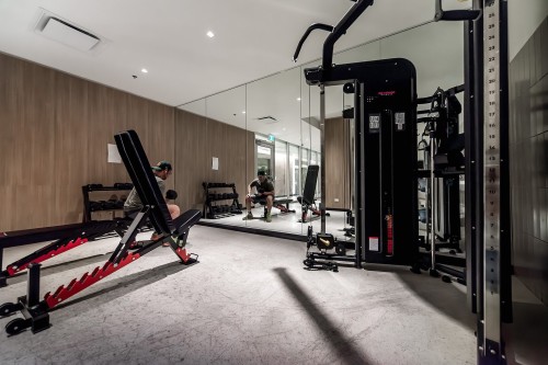 Salle d'exercice - 1422-60 Rue De L'Éclipse, Brossard, QC - Indoor Photo Showing Gym Room