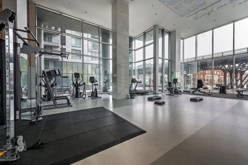 Salle d'exercice - 804-901 Rue De La Commune E., Montréal (Ville-Marie), QC - Indoor Photo Showing Gym Room