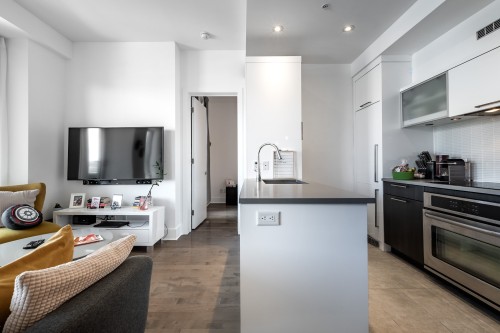 Salon - 804-901 Rue De La Commune E., Montréal (Ville-Marie), QC - Indoor Photo Showing Kitchen