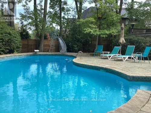 495 Meadow Wood Road, Mississauga, ON - Outdoor With In Ground Pool With Backyard