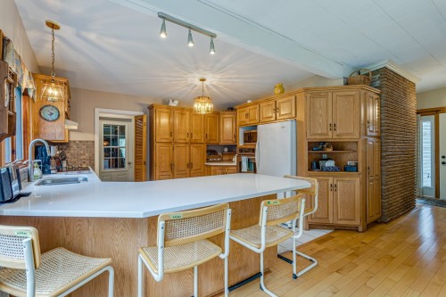 Kitchen - 14 Rue Argyle, Ormstown, QC - Indoor Photo Showing Kitchen With Double Sink