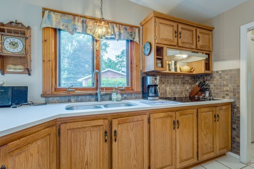 Kitchen - 14 Rue Argyle, Ormstown, QC - Indoor Photo Showing Kitchen With Double Sink