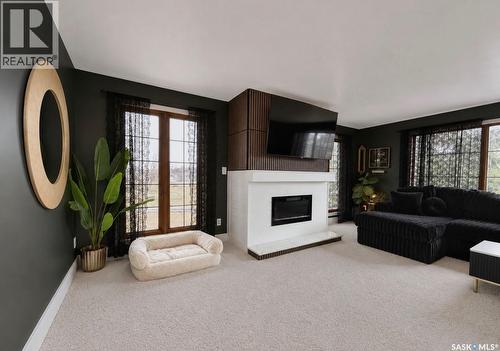 130 Rose Avenue, Porcupine Plain, SK - Indoor Photo Showing Other Room With Fireplace