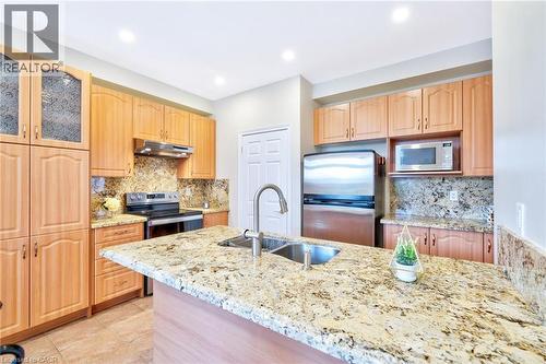 241 Duff Crescent, Milton, ON - Indoor Photo Showing Kitchen With Stainless Steel Kitchen With Double Sink With Upgraded Kitchen